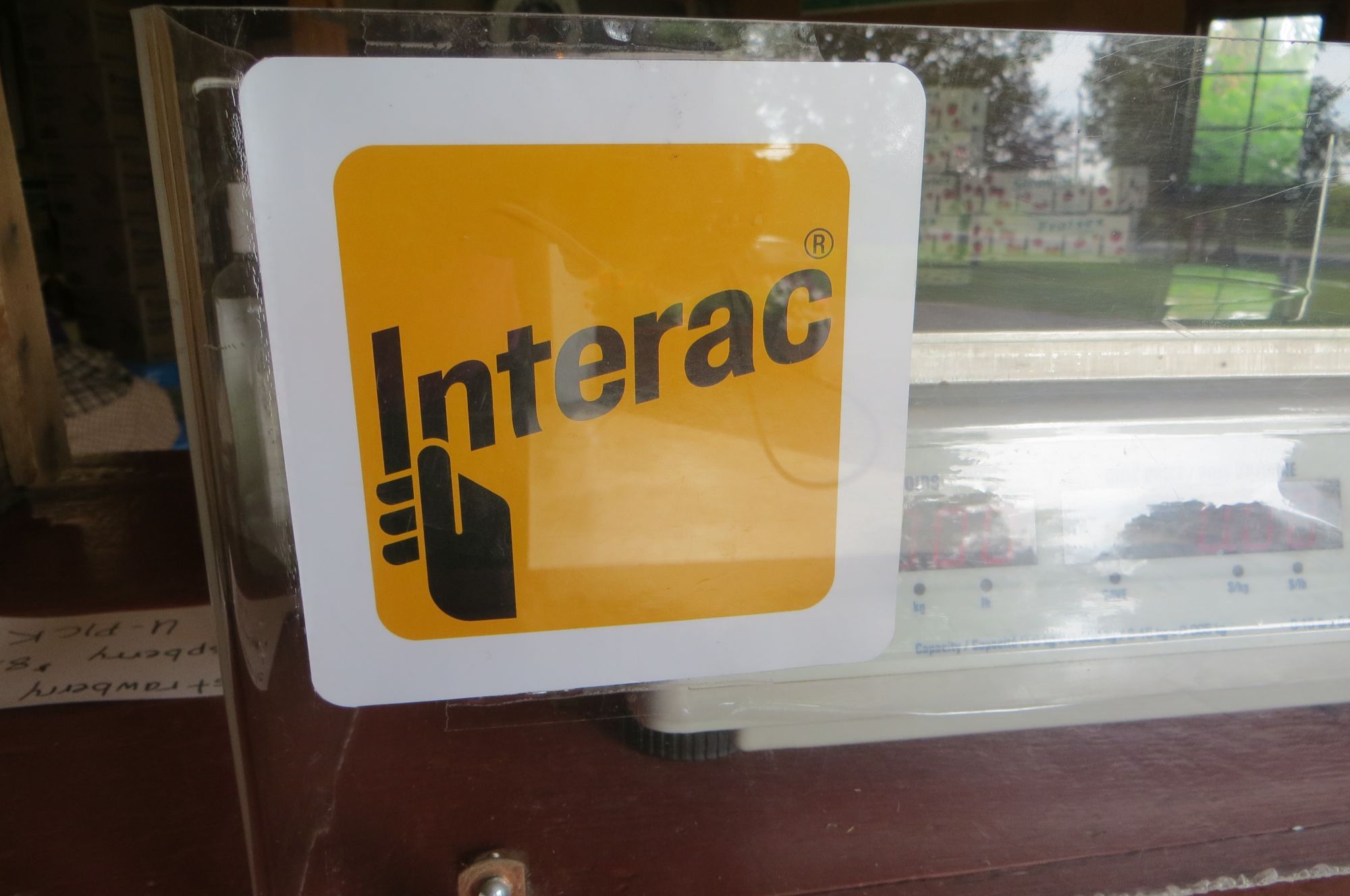Interac now accepted at the farm